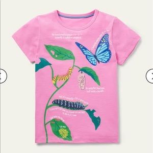 NWT Mini Boden Fun Facts Graphic T-Shirt